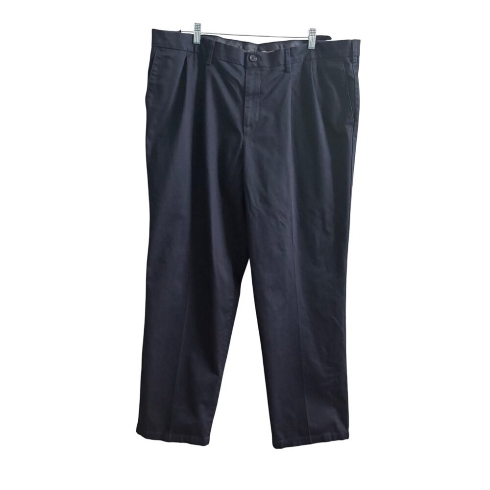 Dockers Mens Classic Fit Signature Navy Khakis Flex Comfort W42 L32